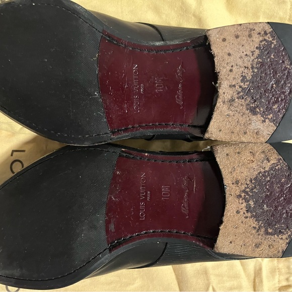 Louis Vuitton Greenwich Buckle Monk Straps Epi Leather Black, Men's 10M US 11M - Picture 6 of 7